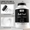 image:imageNicpro AllinOne Sage Green Chalk Paint for Furniture 845 oz 250ml Matte Finish Chalk Paint BuiltIn Primer amp Top Coat Milk Paint NonToxic Furniture Paint for Wood Metal Home DecorWhite