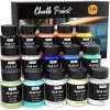 image:imageNicpro 8 Colors Chalk Paint for Furniture 169 oz 500ml Ultra Matte Finish Acrylic Craft Paint NonToxic Chalk Furniture Paints for Wood Metal Cabinets Home Decor with Liquid Wax Color Wheel14 colors