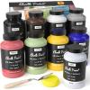 image:imageNicpro 8 Colors Chalk Paint for Furniture 169 oz 500ml Ultra Matte Finish Acrylic Craft Paint NonToxic Chalk Furniture Paints for Wood Metal Cabinets Home Decor with Liquid Wax Color Wheel8 colors