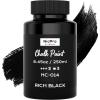 image:imageNicpro AllinOne Sage Green Chalk Paint for Furniture 845 oz 250ml Matte Finish Chalk Paint BuiltIn Primer amp Top Coat Milk Paint NonToxic Furniture Paint for Wood Metal Home DecorBlack