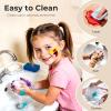 image:imageNicpro 12 Colors Washable Finger Paint Set for Toddlers 2 oz Non Toxic amp Baby Safe Kids Paint with Paint Cups amp Toddler Paintbrushes Mess Free Art Supplies for Children Age 3 4 5 6 Preschool Learning amp Classroom Gifts12 Colors
