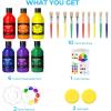 image:imageNicpro 12 Colors Washable Finger Paint Set for Toddlers 2 oz Non Toxic amp Baby Safe Kids Paint with Paint Cups amp Toddler Paintbrushes Mess Free Art Supplies for Children Age 3 4 5 6 Preschool Learning amp Classroom Gifts6 Colors