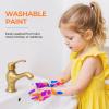 image:imageNicpro 6 Colors Fluorescent Large Washable Paint Set for Kid 169 oz Glow in the Black Light Non Toxic Neon Tempera Paints for Art Craft DIY Poster amp Finger Paint School Home Classroom Party4 Fl Oz Pack of 6