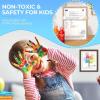 image:imageNicpro 8 Colors Washable Finger Paint Set for Toddlers 4 oz NonToxic amp Baby Safe Paint for Hand and Feet Mess Free Finger Painting Art Supplies for Kids Age 13 4 5 6 Preschool Learning Gifts12 Colors
