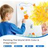 image:imageNicpro 8 Colors Washable Finger Paint Set for Toddlers 4 oz NonToxic amp Baby Safe Paint for Hand and Feet Mess Free Finger Painting Art Supplies for Kids Age 13 4 5 6 Preschool Learning Gifts8 Colors