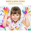 image:imageNicpro 8 Colors Washable Finger Paint Set for Toddlers 4 oz NonToxic amp Baby Safe Paint for Hand and Feet Mess Free Finger Painting Art Supplies for Kids Age 13 4 5 6 Preschool Learning Gifts12 Colors