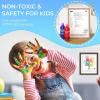 image:imageNicpro 8 Colors Washable Finger Paint Set for Toddlers 4 oz NonToxic amp Baby Safe Paint for Hand and Feet Mess Free Finger Painting Art Supplies for Kids Age 13 4 5 6 Preschool Learning Gifts8 Colors
