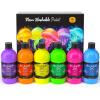 image:imageNicpro 6 Colors Fluorescent Large Washable Paint Set for Kid 169 oz Glow in the Black Light Non Toxic Neon Tempera Paints for Art Craft DIY Poster amp Finger Paint School Home Classroom Party169 Fl Oz Pack of 6