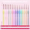 image:imageNicpro 21PCS Fine Detail Paint Brush Drybrush Set Aesthetic Pastel Fine Tip Miniature Paint Brushes for Acrylic Oil Watercolor Crafts 40K Models Miniatures Rock Painting Paint by Numbers15 PCS
