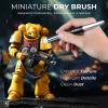 image:imageNicpro 24 PCS Miniature Paint Brushes Fine Tip Micro Model Detail Paint Brush Set for Acrylic Watercolor Oil Paint by Number Models Miniatures Craft Rock Painting  with Container31 Pack DetailDrybrush