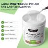image:imageNicpro Clear Gesso Primer for Acrylic Painting212Oz  513ML Gesso Surface Prep Medium for Acrylic Paint Oil Paint Pencil amp Pastel Mixable Clear Gesso Primer for Canvas Wood Paper PlasticWhite
