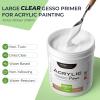 image:imageNicpro Clear Gesso Primer for Acrylic Painting212Oz  513ML Gesso Surface Prep Medium for Acrylic Paint Oil Paint Pencil amp Pastel Mixable Clear Gesso Primer for Canvas Wood Paper PlasticClear
