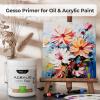 image:imageNicpro Clear Gesso Primer for Acrylic Painting212Oz  513ML Gesso Surface Prep Medium for Acrylic Paint Oil Paint Pencil amp Pastel Mixable Clear Gesso Primer for Canvas Wood Paper PlasticWhite