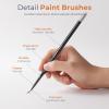 image:imageNicpro Miniature Paint Brushes  10PCS Model Paint Brush Set for Acrylic Oil Watercolor Micro Detail Paint Brushes for Model Miniature Art Painting Fine Detailing Paint by Numbers CraftBlack