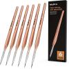 image:imageNicpro Miniature Paint Brushes  10PCS Model Paint Brush Set for Acrylic Oil Watercolor Micro Detail Paint Brushes for Model Miniature Art Painting Fine Detailing Paint by Numbers CraftRose Gold