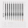 image:imageNicpro Miniature Paint Brushes  10PCS Model Paint Brush Set for Acrylic Oil Watercolor Micro Detail Paint Brushes for Model Miniature Art Painting Fine Detailing Paint by Numbers CraftBlack