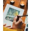 image:imageNicpro Miniature Paint Brushes  10PCS Model Paint Brush Set for Acrylic Oil Watercolor Micro Detail Paint Brushes for Model Miniature Art Painting Fine Detailing Paint by Numbers CraftBlack