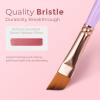 image:imageNicpro 12PCS Artist Paint Brush Set Craft Paint Brushes for Acrylic Painting Oil Watercolor Gouache Tempera Face Body Fabric Model Art Supplies Paintbrushes for Artists Beginners WoodMacaron