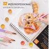 image:imageNicpro 12pcs Watercolor Paint Brushes Aesthetic Pastel Round Pointed Tip Paint Brush Set Professional Soft Synthetic Squirrel Paint Brushes Artist Painting Brushes for Watercolor Inks GouachePastel