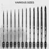 image:imageNicpro 12pcs Watercolor Paint Brushes Aesthetic Pastel Round Pointed Tip Paint Brush Set Professional Soft Synthetic Squirrel Paint Brushes Artist Painting Brushes for Watercolor Inks GouacheBlack