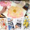 image:imageNicpro 12pcs Watercolor Paint Brushes Aesthetic Pastel Round Pointed Tip Paint Brush Set Professional Soft Synthetic Squirrel Paint Brushes Artist Painting Brushes for Watercolor Inks GouachePastel