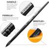 image:imageNicpro 12pcs Watercolor Paint Brushes Aesthetic Pastel Round Pointed Tip Paint Brush Set Professional Soft Synthetic Squirrel Paint Brushes Artist Painting Brushes for Watercolor Inks GouacheBlack