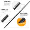 image:imageNicpro 12pcs Watercolor Paint Brushes Aesthetic Pastel Round Pointed Tip Paint Brush Set Professional Soft Synthetic Squirrel Paint Brushes Artist Painting Brushes for Watercolor Inks GouacheBlack