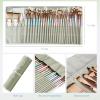image:imageNicpro 32pcs Paint Brush Set Professional Paintbrushes with Paint Spatula and Cloth Roll Case Craft Paint Brushes for Acrylic Painting Oil Watercolor Gouache Art Supplies for Artists BeginnersPastel