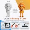 image:imageNicpro 36pcs Paint Brush Set Professional Paintbrushes with Palette Knife and Cloth Roll Suitable for Acrylic Painting Oil Watercolor Gouache Art Supplies for Artists amp Beginners Wooden ColorSilver