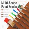 image:imageNicpro 36pcs Paint Brush Set Professional Paintbrushes with Palette Knife and Cloth Roll Suitable for Acrylic Painting Oil Watercolor Gouache Art Supplies for Artists amp Beginners Wooden ColorGold