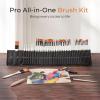 image:imageNicpro 40 PCS Paint Brush Set Professional Acrylic Paint Brushes with Palette Knife and Canvas Roll Suitable for Acrylic Painting Oil Watercolor Gouache Art Supplies Painter Gifts for ArtistWhite
