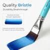 image:imageNicpro 7pcs Face Paint Brush Set Aesthetic Pastel Artist Paintbrushes for Body Face Painting Acrylic Watercolor Oil Gouache Professional Paint Brushes for Halloween Cosplay Party Makeup KitBlue