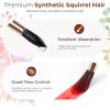 image:imageNicpro Professional Watercolor Brushes Set 10PCS Synthetic Squirrel Hair Paint Brushes  Pointed Round Flat Dagger Cats Tongue for Watercolor Gouache Ink Painting  for Artists amp Beginners