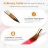 image:imageNicpro Travel Watercolor Brushes Set 6Pcs Kolinsky Sable Performance Paint Brush for Professional Artist amp Beginners with Round Rigger Cats Tongue Oval Wash for Water Color Ink Gouache Painting8 PCS