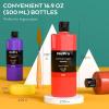 image:imageNicpro 12 Colors Large Bulk Acrylic Paint Set 845 oz250 ml Rich Art Painting Supplies Non Toxic for Multi Surface Rock Canvas Wood Ceramic Leather Fabric Craft for Adult with Color Wheel14 Colors