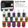 image:imageNicpro 15 Colors Epoxy Resin Pigment Liquid Epoxy Dye Translucent Resin Tint Colorant for Resin DIY Jewelry Craft Paint Art Making  035oz Each