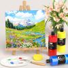 image:imageNicpro White Large Acrylic Paint 169 oz 500 ml Rich Pigments Non Toxic Craft Paint for Multi Surface Canvas Wood Leather Ceramic Fabric Stone  Art Painting Supplies for Beginners Artists amp Adults8 Colors
