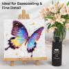 image:imageNicpro White Large Acrylic Paint 169 oz 500 ml Rich Pigments Non Toxic Craft Paint for Multi Surface Canvas Wood Leather Ceramic Fabric Stone  Art Painting Supplies for Beginners Artists amp AdultsBlack