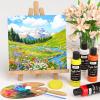 image:imageNicpro White Large Acrylic Paint 169 oz 500 ml Rich Pigments Non Toxic Craft Paint for Multi Surface Canvas Wood Leather Ceramic Fabric Stone  Art Painting Supplies for Beginners Artists amp Adults8 Colors