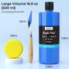 image:imageNicpro White Large Acrylic Paint 169 oz 500 ml Rich Pigments Non Toxic Craft Paint for Multi Surface Canvas Wood Leather Ceramic Fabric Stone  Art Painting Supplies for Beginners Artists amp Adults8 Colors