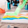 image:imageNicpro 39 Colors 2oz Acrylic Pour Paint Supplies Kit PreMixed Pouring Paint High Flow Painting Bulk Set for Beginner DIY with Canvas Wood Slices Pouring Oil Tools Gloves Strainer Cups