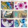 image:imageNicpro 39 Colors 2oz Acrylic Pour Paint Supplies Kit PreMixed Pouring Paint High Flow Painting Bulk Set for Beginner DIY with Canvas Wood Slices Pouring Oil Tools Gloves Strainer Cups