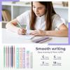 image:imageNicpro 39 PCS Aesthetic School Supplies with Cute Pink Pencil Case 12 Pastel Highlighters 5 Quick Dry Black Ink Pens 6 Mechanical Pencil 05 amp 07 mm for Girls Student Stationary College EssentialsPurple