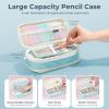 image:imageNicpro 39 PCS Aesthetic School Supplies with Cute Pink Pencil Case 12 Pastel Highlighters 5 Quick Dry Black Ink Pens 6 Mechanical Pencil 05 amp 07 mm for Girls Student Stationary College EssentialsBlue