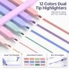 image:imageNicpro 39 PCS Aesthetic School Supplies with Cute Pink Pencil Case 12 Pastel Highlighters 5 Quick Dry Black Ink Pens 6 Mechanical Pencil 05 amp 07 mm for Girls Student Stationary College EssentialsPurple