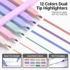 image:imageNicpro 39 PCS Aesthetic School Supplies with Cute Pink Pencil Case 12 Pastel Highlighters 5 Quick Dry Black Ink Pens 6 Mechanical Pencil 05 amp 07 mm for Girls Student Stationary College EssentialsBlack