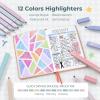 image:imageNicpro 39 PCS Aesthetic School Supplies with Cute Pink Pencil Case 12 Pastel Highlighters 5 Quick Dry Black Ink Pens 6 Mechanical Pencil 05 amp 07 mm for Girls Student Stationary College EssentialsGreen