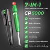 image:imageNicpro 7in1 CP5000 Magnetic Carpenter Pencils with Sharpener 28mm Construction Mechanical Pencil10 Refill Deep Hole Marker for Construction Woodworking Pencil Carpenter Tools for MarkingRed  Green
