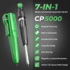 image:imageNicpro 7in1 CP5000 Magnetic Carpenter Pencils with Sharpener 28mm Construction Mechanical Pencil10 Refill Deep Hole Marker for Construction Woodworking Pencil Carpenter Tools for MarkingGreen
