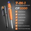 image:imageNicpro 7in1 CP5000 Magnetic Carpenter Pencils with Sharpener 28mm Construction Mechanical Pencil10 Refill Deep Hole Marker for Construction Woodworking Pencil Carpenter Tools for MarkingBlue  Orange